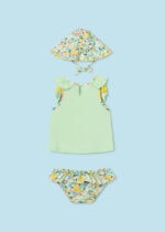 Mayoral Παιδικό Σετ μαγιο με Καπέλο για Κορίτσι Πράσινο 24-01633-073 - Image 2