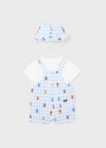 Mayoral Παιδικό Σετ Σαλοπέτα με σταμπα μακό για Αγόρι Μπλε 24-01639-084 - Image 2