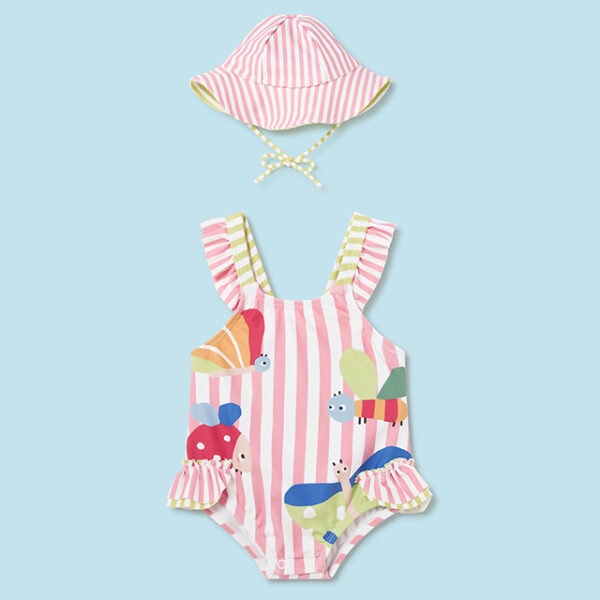 Mayoral Παιδικό Μαγιο με Καπέλο για Κορίτσι Σομόν 24-01793-021