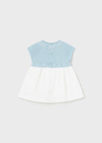 Mayoral Παιδικό Φόρεμα συνδυασμενο πλεκτο για Κορίτσι Κρεμ 24-01804-092 - Image 2