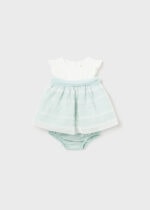 Mayoral Παιδικό Φόρεμα συνδυασμενο για Κορίτσι Πράσινο 24-01824-027