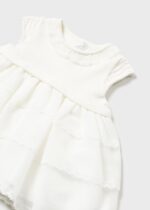 Mayoral Παιδικό Φόρεμα συνδυασμενο πλεκτο για Κορίτσι Κρεμ 24-01825-031 - Image 3