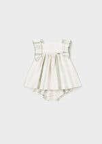 Mayoral Παιδικό Φόρεμα ριγες λινο  για Κορίτσι Πράσινο 24-01829-060