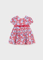 Mayoral Παιδικό Φόρεμα σατεν Σταμπωτό για Κορίτσι Κόκκινο 24-01914-093