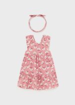 Mayoral Παιδικό Φόρεμα Σταμπωτό Στέκα για Κορίτσι Φούξια 24-01926-089