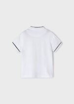 Mayoral Παιδικό Πόλο κοντομάμικο λαιμος mao  για Αγόρι Λευκό 24-03102-066 - Image 3