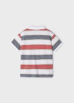 Mayoral Παιδικό Πόλο κοντομάνικο ριγες  για Αγόρι Κόκκινο 24-03108-042 - Image 3