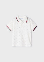 Mayoral Παιδικό Πόλο κοντομάνικο μικροσταμπες  για Αγόρι Κρεμ 24-03109-046 - Image 2