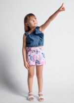 Mayoral Παιδική Πουκαμίσα λινή  για Κορίτσι Μπλε 24-03176-014 - Image 6