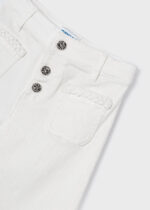 Mayoral Παιδικό Παντελόνι Καπαρτινέ για Κορίτσι Εκρού 24-03528-068 - Image 3