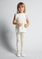 Mayoral Παιδικό Σετ Κολάν 3d συνδυασμενο  για Κορίτσι Μπεζ 24-03707-037