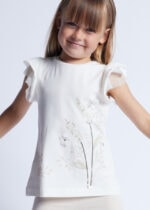 Mayoral Παιδικό Σετ Κολάν 3d συνδυασμενο  για Κορίτσι Μπεζ 24-03707-037 - Image 5