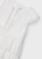Mayoral Παιδικό Φόρεμα Τούλι πλισέ  για Κορίτσι Εκρού 24-03912-055 - Image 3