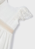 Mayoral Παιδικό Φόρεμα λινό για Κορίτσι Εκρού 24-03914-093 - Image 4