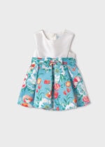 Abel & Lula Παιδικό Φόρεμα Σατέν Σταμπωτό  για Κορίτσι Μπλε 24-05023-006 - Image 3