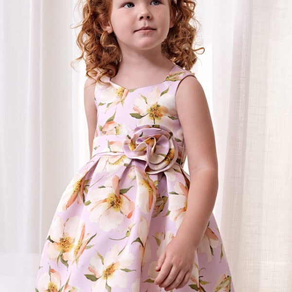 Abel & Lula Παιδικό Φόρεμα Μικάδο Σταμπωτό για Κορίτσι Μωβ  24-05054-003