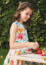 Abel & Lula Παιδικό Φόρεμα Μικάδο Σταμπωτό για Κορίτσι Μπλε 24-05064-006 - Image 2