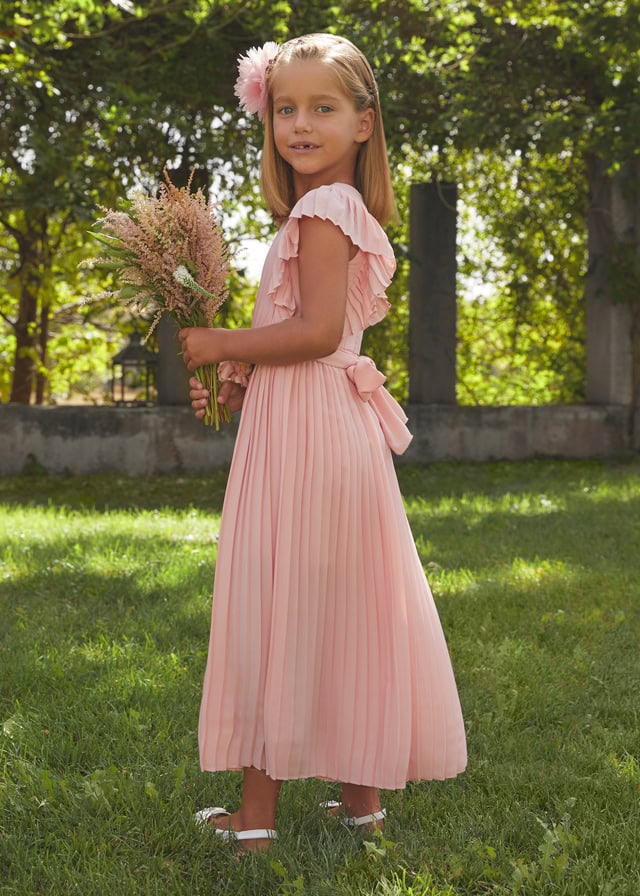 24-05259-050-L-1 Abel & Lula Παιδική Φόρμα Ολόσωμη γαζα πλισε για Κορίτσι Ροζ 24-05259-050 - Image 1