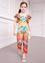 Abel & Lula Παιδική Φόρμα Ολόσωμη Σατέν σταμπωτη για Κορίτσι Φούξια 24-05267-005 - Image 2