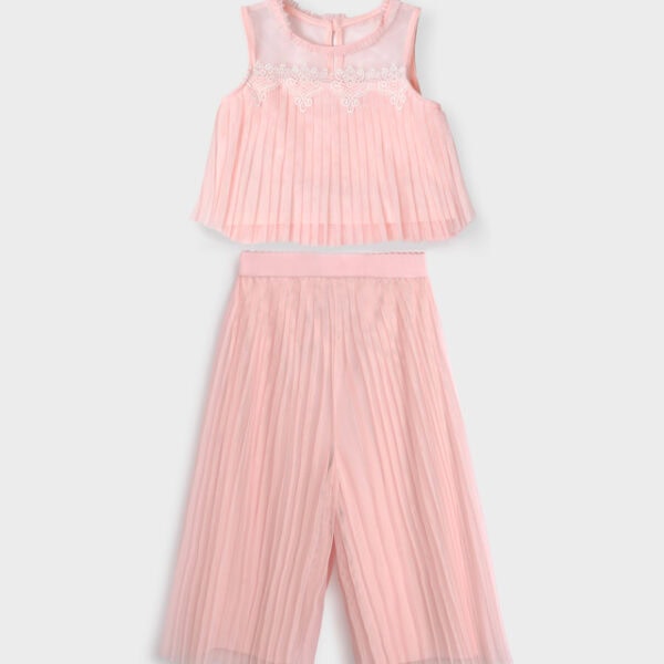 Abel & Lula Παιδικό Σετ Παντελόνι Τούλι πλισε για Κορίτσι Ροζ 24-05274-018