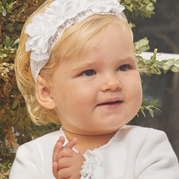 Abel & Lula Παιδική Κορδελα λουλούδια Γκοφρέ για Κορίτσι Κρεμ 24-05427-065