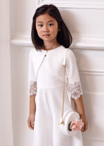 Abel & Lula Παιδική Τσάντα απλικε λουλούδια για Κορίτσι Κρεμ 24-05432-001