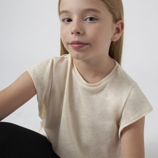 Mayoral Παιδική Μπλούζα Τιράντες τρουκς για Κορίτσι Μπεζ 24-06019-069