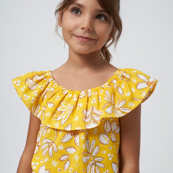 Mayoral Παιδικό Τοπ Σταμπωτό  για Κορίτσι Κίτρινο 24-06024-085