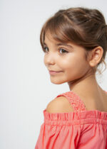 Mayoral Παιδική Πουκαμίσα γκοφρέ  για Κορίτσι Σομόν 24-06101-024 - Image 5