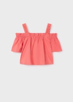 Mayoral Παιδική Πουκαμίσα γκοφρέ  για Κορίτσι Σομόν 24-06101-024 - Image 2