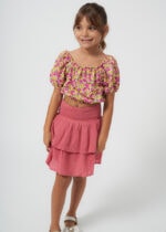 Mayoral Παιδική Πουκαμίσα λουλούδια για Κορίτσι Μωβ 24-06103-028 - Image 6