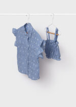 Mayoral Παιδική Πουκαμίσα 2 τεμαχια για Κορίτσι Μπλε 24-06105-014 - Image 2