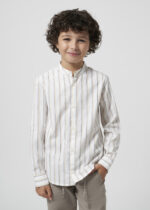 Mayoral Παιδικό Πουκάμισο ριγε mao για Αγόρι Κίτρινο 24-06122-029 - Image 4