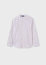 Mayoral Παιδικό Πουκάμισο ριγε mao για Αγόρι Κίτρινο 24-06122-029