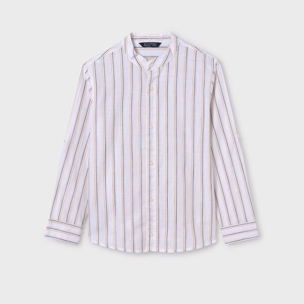 Mayoral Παιδικό Πουκάμισο ριγε mao για Αγόρι Κίτρινο 24-06122-029