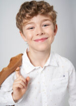 Mayoral Παιδικό Πουκάμισο μακρυμάνικο Σταμπωτό για Αγόρι Λευκό 24-06123-032 - Image 5