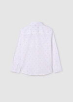 Mayoral Παιδικό Πουκάμισο μακρυμάνικο Σταμπωτό για Αγόρι Λευκό 24-06123-032 - Image 3