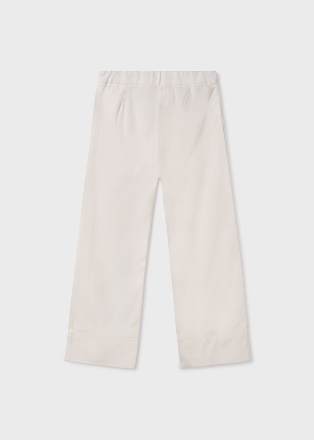 24-06501-058-L-5 Mayoral Παιδικό Παντελόνι κουμπια για Κορίτσι Εκρού 24-06501-058 - Image 3
