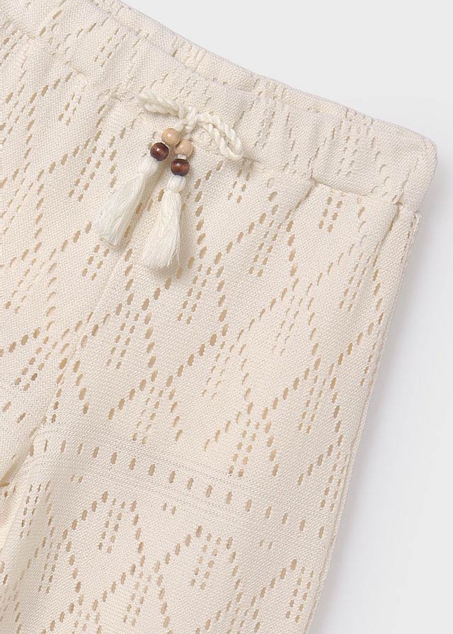 24-06504-089-L-6 Mayoral Παιδικό Παντελόνι διατρητο  για Κορίτσι Μπεζ 24-06504-089 - Image 4