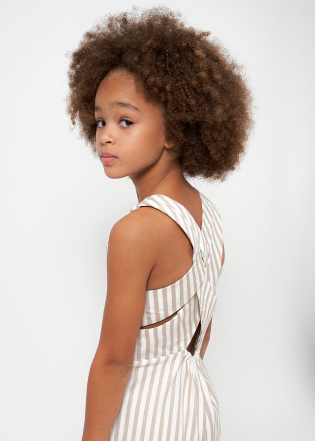 24-06855-010-L-2 Mayoral Παιδική Φόρμα με ριγες  για Κορίτσι Μπεζ 24-06855-010 - Image 5