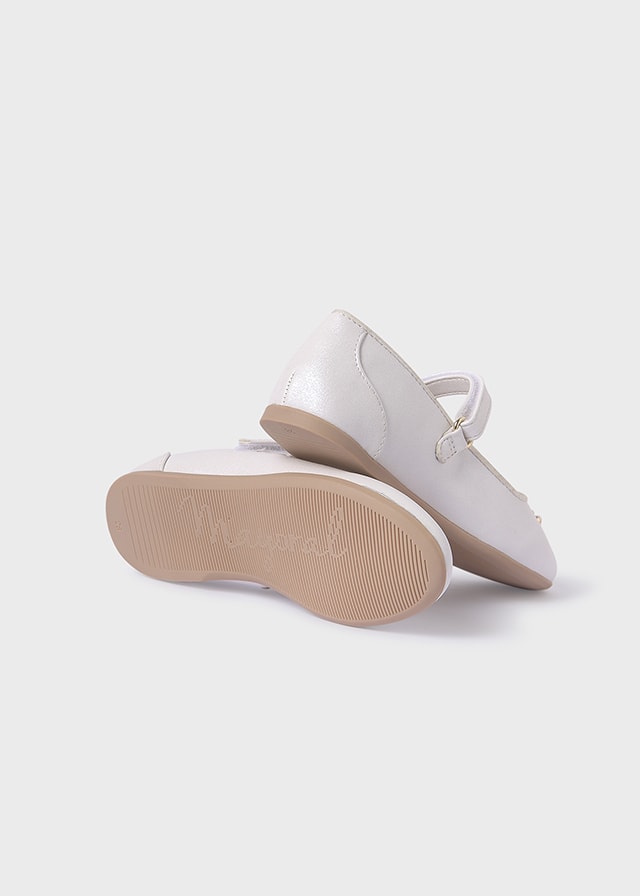 24-45526-082-L-7 Mayoral Παιδική Μπαρέτα Πέρλα Πέτρα για Κορίτσι Λευκό 24-45526-082 - Image 5