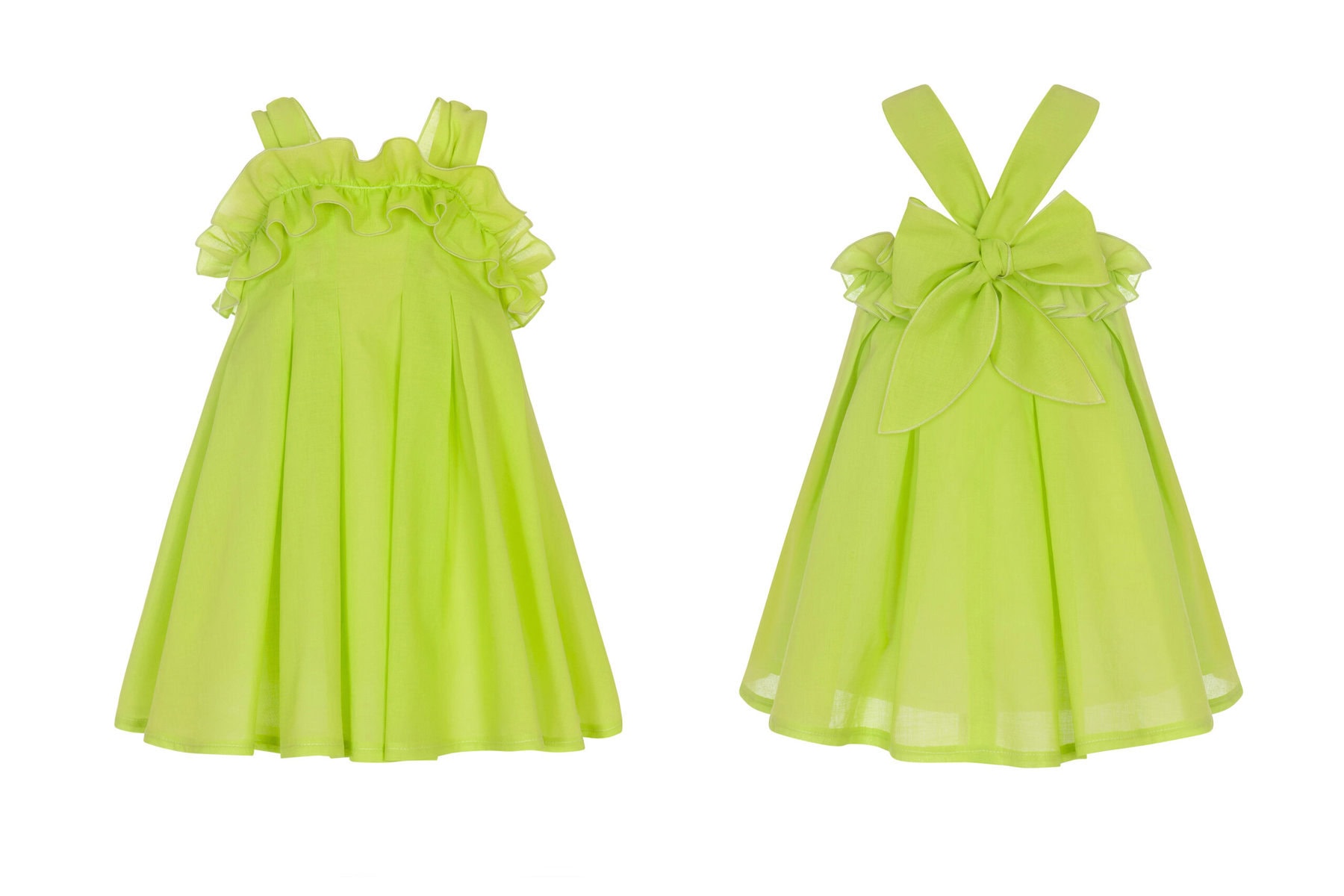 263 Balloon Chic Παιδικό Φόρεμα για Κορίτσι Πράσινο 241F0263 - Image 1