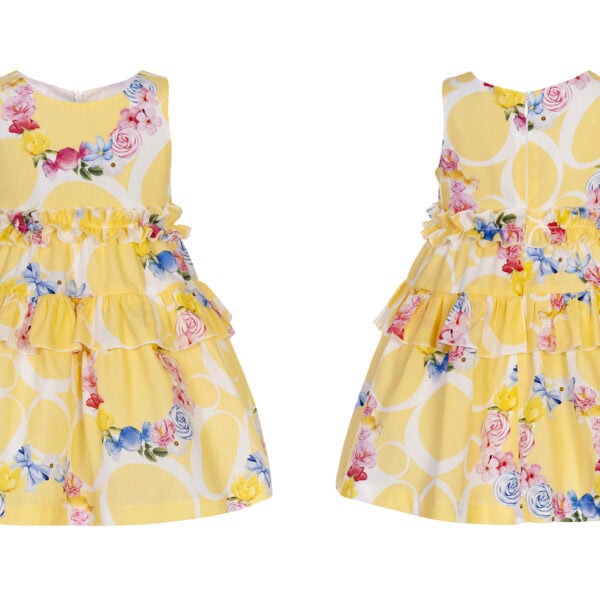 Balloon Chic Παιδικό Φόρεμα για Κορίτσι Κίτρινο 241F0274