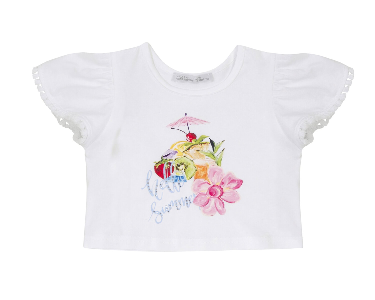 519 Balloon Chic Παιδική Μπλούζα για Κορίτσι Λευκό 241F0519 - Image 1
