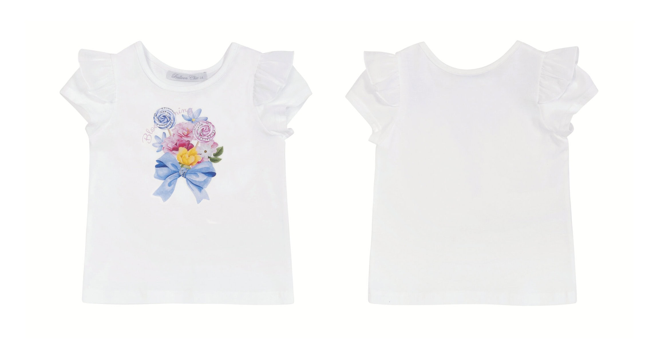 529 Balloon Chic Παιδική Μπλούζα για Κορίτσι Λευκό 241F0529 - Image 1