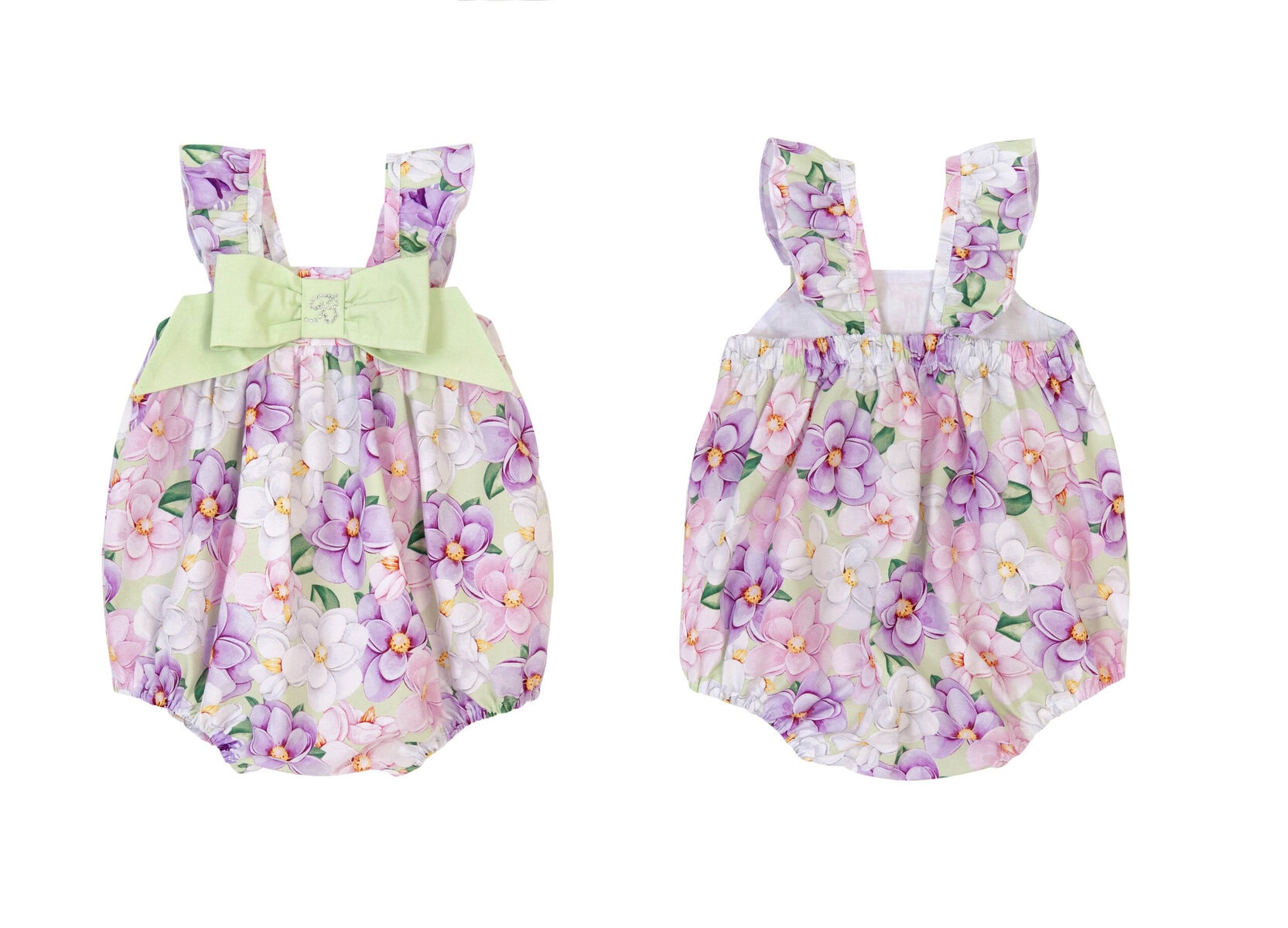 916 (2) Balloon Chic Βρεφικά Φορμάκια για Κορίτσι Μωβ 241F0916 - Image 1