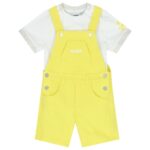 BOSS Βρεφικό Σετ Σαλοπέτα για Αγόρι Κίτρινο J50801-508