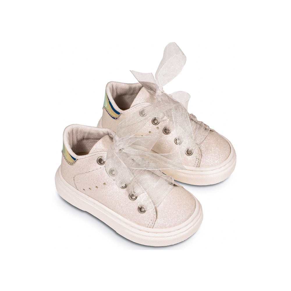 BW4830-WHITE1-BABYWALKER-1000x1000-1000x1000 BABYWALKER Βαπτιστικό Sneaker για Κορίτσι Λευκό BW-4830 - Image 1