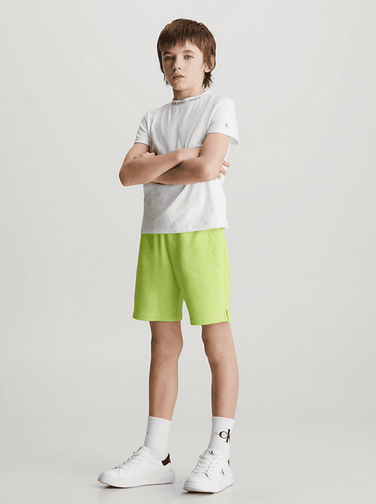 Screenshot 2024-04-06 at 15-10-02 Logo Terry Jogger Shorts Calvin Klein® IB0IB02055LKQ Calvin Klein Παιδικό Σορτς για Αγόρι Πράσινο IB0IB02055-LKQ - Image 1