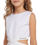 Calvin Klein Παιδικό Φόρεμα για Κορίτσι Άσπρο IG0IG02470-YAF - Image 3